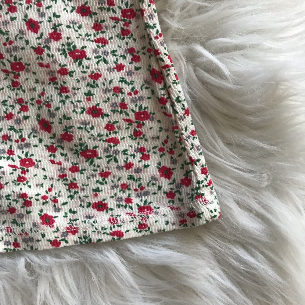 🦋 NWT JUICY COUTURE PINK FLORAL THERMAL TOP SM - Picture 4 of 7